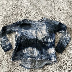 Tie dye long sleeve tee